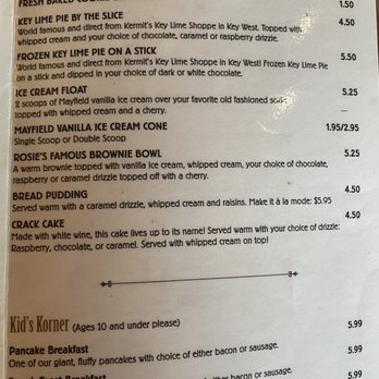 Rosie's Cafe - Desserts - Cafes Near Me - Ormond Beach, Florida