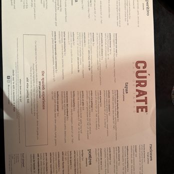 Cúrate - Menu - Tapas Bars Near Me - Asheville, North Carolina Cúrate - Menu - Tapas Bars Near Me - Asheville, North Carolina