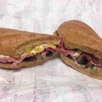 Firehouse Subs - New York Steamer with added chopped pickles, banana peppers and black olives - Fast Food Near Me - Tulsa, Oklahoma
