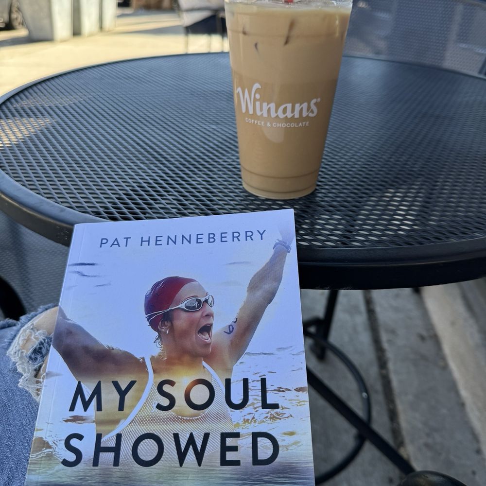 Enjoying an ice vanilla latte and a gorgeous day! Enjoying an ice vanilla latte and a gorgeous day!