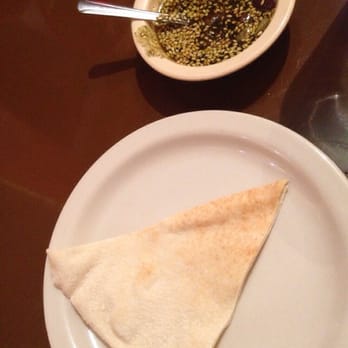 Byblos - They give you pita bread and a yummy Lebonese dip - Mediterranean Near Me - Tampa, Florida