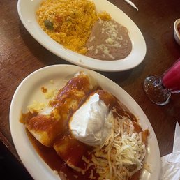 Enchiladas Supremas, Rice and Beans Enchiladas Supremas, Rice and Beans