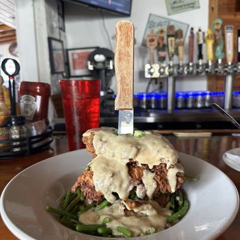 Herbie's Bar and Chowder House - Chicken over smashed potato - Bars Near Me - Marathon, Florida Herbie's Bar and Chowder House - Chicken over smashed potato - Bars Near Me - Marathon, Florida