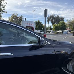 Exterior outside entrance of Tesla Supercharger - Union City, California Exterior outside entrance of Tesla Supercharger - Union City, California