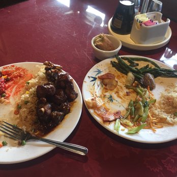 Ding How Mongolian BBQ - My plates afterward. Should've taken before pics.. - Chinese Near Me - Anchorage, Alaska Ding How Mongolian BBQ - My plates afterward. Should've taken before pics.. - Chinese Near Me - Anchorage, Alaska