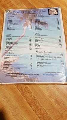 Menu photo 6 Caribbean Queen Roti Hut Toronto, ON