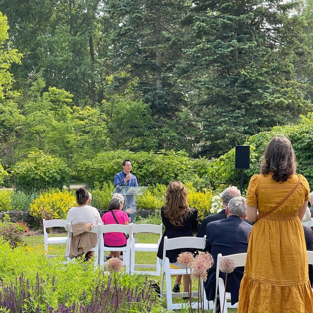President Ono at Matthaei Botanical Gardens President Ono at Matthaei Botanical Gardens