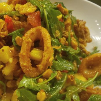 Midland Brew House - Thai calamari salad. - Sports Bars Near Me - Saddle Brook, New Jersey Midland Brew House - Thai calamari salad. - Sports Bars Near Me - Saddle Brook, New Jersey