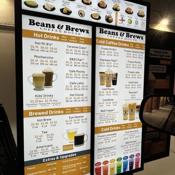 Beans & Brews Coffee House - Menu - Coffee & Tea Near Me - Las Vegas, Nevada