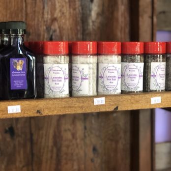 Clairmont Lavender Farm - a shelf of lavender farm products - Farms Near Me - Los Olivos, California Clairmont Lavender Farm - a shelf of lavender farm products - Farms Near Me - Los Olivos, California