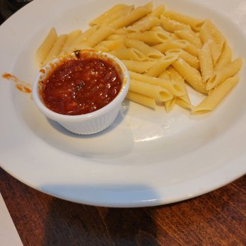 The Bistro At Haddonfield - Kids pasta with marinara on the side. - American Near Me - Haddonfield, New Jersey