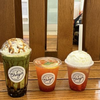Chaya Hawaii - Matcha Kuromitsu Kinako Milk - Regular (24 oz), li hing strawberry pineapple and strawberry soda with whipped cream - Bubble Tea Near Me - Honolulu, Hawaii Chaya Hawaii - Matcha Kuromitsu Kinako Milk - Regular (24 oz), li hing strawberry pineapple and strawberry soda with whipped cream - Bubble Tea Near Me - Honolulu, Hawaii