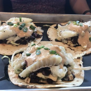 Black Oak Kitchen & Drinks - Fish Tacos (Baked) - Comfort Food Near Me - Coventry, Rhode Island Black Oak Kitchen & Drinks - Fish Tacos (Baked) - Comfort Food Near Me - Coventry, Rhode Island