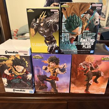 Sean's Anime & Other Things - Deku and other my hero, academia action figures. - Music & DVDs Near Me - Tacoma, Washington Sean's Anime & Other Things - Deku and other my hero, academia action figures. - Music & DVDs Near Me - Tacoma, Washington