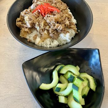 Genki Kitchen - Gyu Don & cucumber side - Japanese Near Me - Sacramento, California Genki Kitchen - Gyu Don & cucumber side - Japanese Near Me - Sacramento, California