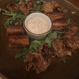 Cornmeal Dusted Oysters Cornmeal Dusted Oysters