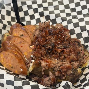 Big Ray's BBQ - Double meat baked potato - Barbeque Near Me - Allen, Texas Big Ray's BBQ - Double meat baked potato - Barbeque Near Me - Allen, Texas