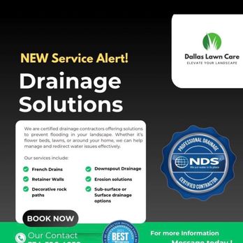 Dallas Lawn Care - Certified Drainage Contractor to solve all of your outdoor water issues ! - Lawn Services Near Me Dallas Lawn Care - Certified Drainage Contractor to solve all of your outdoor water issues ! - Lawn Services Near Me
