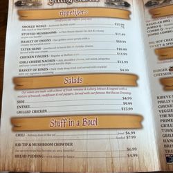 Pilot House - Menu