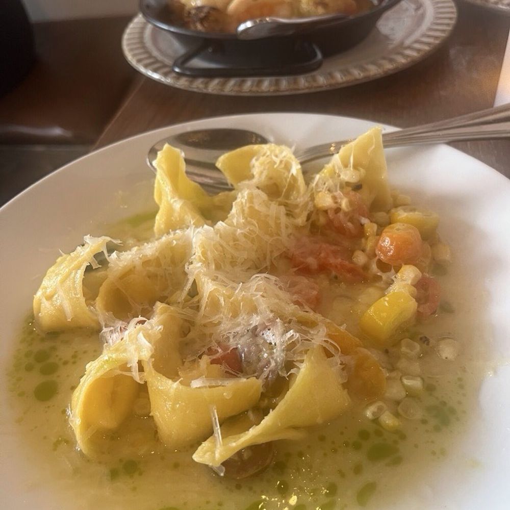 Sweet corn tortelli