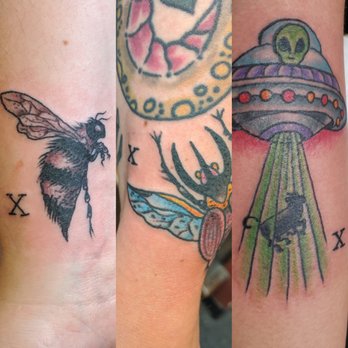 Tattoo 13 - Ten year anniversary friendship tattoos by Chummy. - Tattoo Near Me - Oakland, California Tattoo 13 - Ten year anniversary friendship tattoos by Chummy. - Tattoo Near Me - Oakland, California