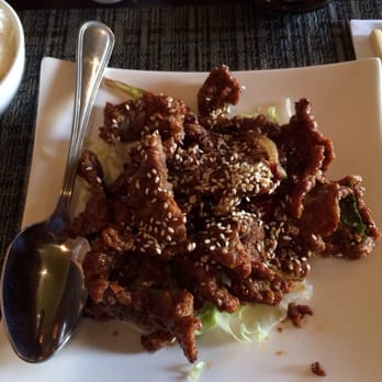 Shanghai Lounge - Crispy beef. Supposed to be sweet and spicy. But its mostly sweet. But beef is really nicely done. - Asian Fusion Near Me - Washington, DC, District of Columbia Shanghai Lounge - Crispy beef. Supposed to be sweet and spicy. But its mostly sweet. But beef is really nicely done. - Asian Fusion Near Me - Washington, DC, District of Columbia