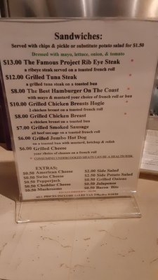 Menu photo 7 The Project Lounge Biloxi, MS Menu photo 7 The Project Lounge Biloxi, MS