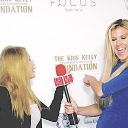 The Kris Kelly Foundation - Kris Kelly being interviewed at the Whisky a go go in West Hollywood CA by LA Focus