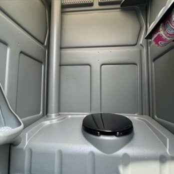 CLP Services - Portable Toilets And Restroom Trailers - Clean gray portable toilet in Canton, Ohio. - Portable Toilet Services Near Me - Bolivar, Ohio