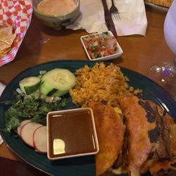Agave Azul Cosina Mexicana - Quesabirria Tacos with a side of pico de gallo were so filling!