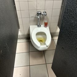 Greyhound Bus Lines - A disgusting unkept bathroom.