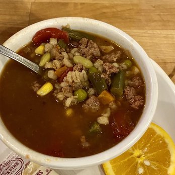 Cinnamon Sugar and Spice Cafe - Beef Barely soup ... clean, fresh and wonderful - Breakfast & Brunch Near Me - Albuquerque, New Mexico