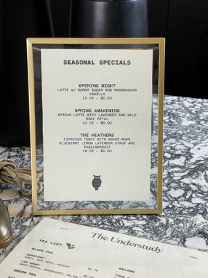 Menu photo 7 The Understudy Coffee And Books Chicago, IL Menu photo 7 The Understudy Coffee And Books Chicago, IL