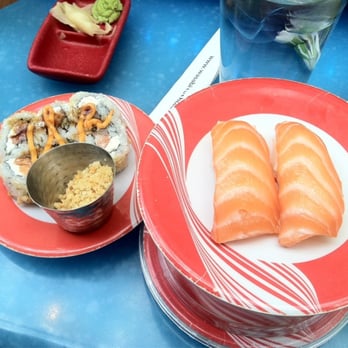 Wasabi - Spicy tuna crunch roll & salmon nigiri - Sushi Bars Near Me - Tysons Corner, Virginia