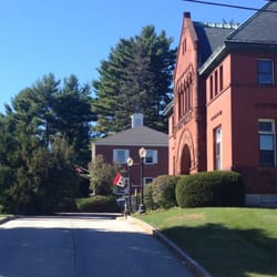 Jaffrey Public Library - The front of The Jaffrey Public Library, side view.