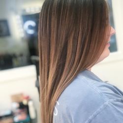 Glamour Room - Melted chocolate into soft seamless balayage blend