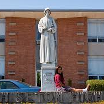 Elizabeth Seton High School - This is the statue of Elizabeth Seton, a canonized Roman Catholic saint, that stands in front of Seton High School. - Middle Schools & High Schools Near Me - Bladensburg, Maryland Elizabeth Seton High School - This is the statue of Elizabeth Seton, a canonized Roman Catholic saint, that stands in front of Seton High School. - Middle Schools & High Schools Near Me - Bladensburg, Maryland