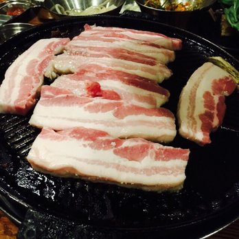Jongro BBQ - Mmhmm two orders of pork belly to start - Korean Near Me - New York, New York