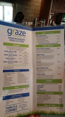 Menu photo 1 Graze Premium Burgers Tucson, AZ