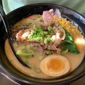Hiro Ramen & Tea - Tonkotsu Ramen with beef substituted for pork belly - Ramen Near Me - Columbus, Ohio