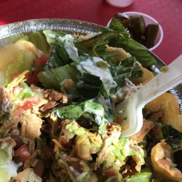 Chicken taco salad. Not the best picture but delicious.