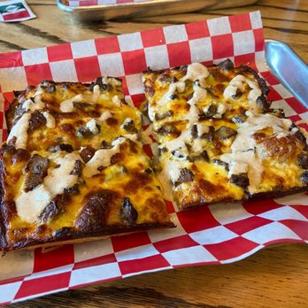 Backlot Taphouse - Steak pizza (Aksarben steak) - Beer Bar Near Me - Omaha, Nebraska Backlot Taphouse - Steak pizza (Aksarben steak) - Beer Bar Near Me - Omaha, Nebraska