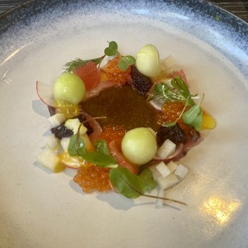 All Spice - Lemon and thymed cure hamachi crudo - Indian Near Me - San Mateo, California