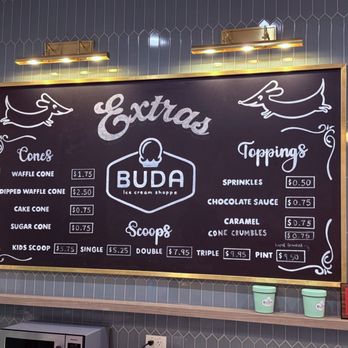 Buda Ice Cream Shoppe - Menu - Ice Cream & Frozen Yogurt Near Me - Buda, Texas Buda Ice Cream Shoppe - Menu - Ice Cream & Frozen Yogurt Near Me - Buda, Texas