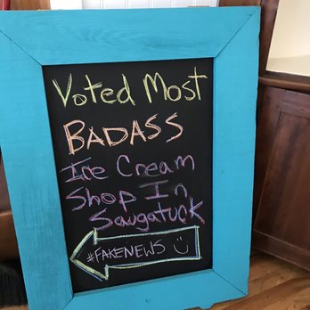 Charlie's Round the Corner - Fun sign in the store - Ice Cream & Frozen Yogurt Near Me - Saugatuck, Michigan Charlie's Round the Corner - Fun sign in the store - Ice Cream & Frozen Yogurt Near Me - Saugatuck, Michigan