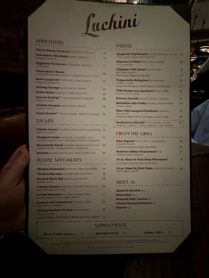 Menu photo 1 Luchini Italian Restaurant Las Vegas, NV Menu photo 1 Luchini Italian Restaurant Las Vegas, NV