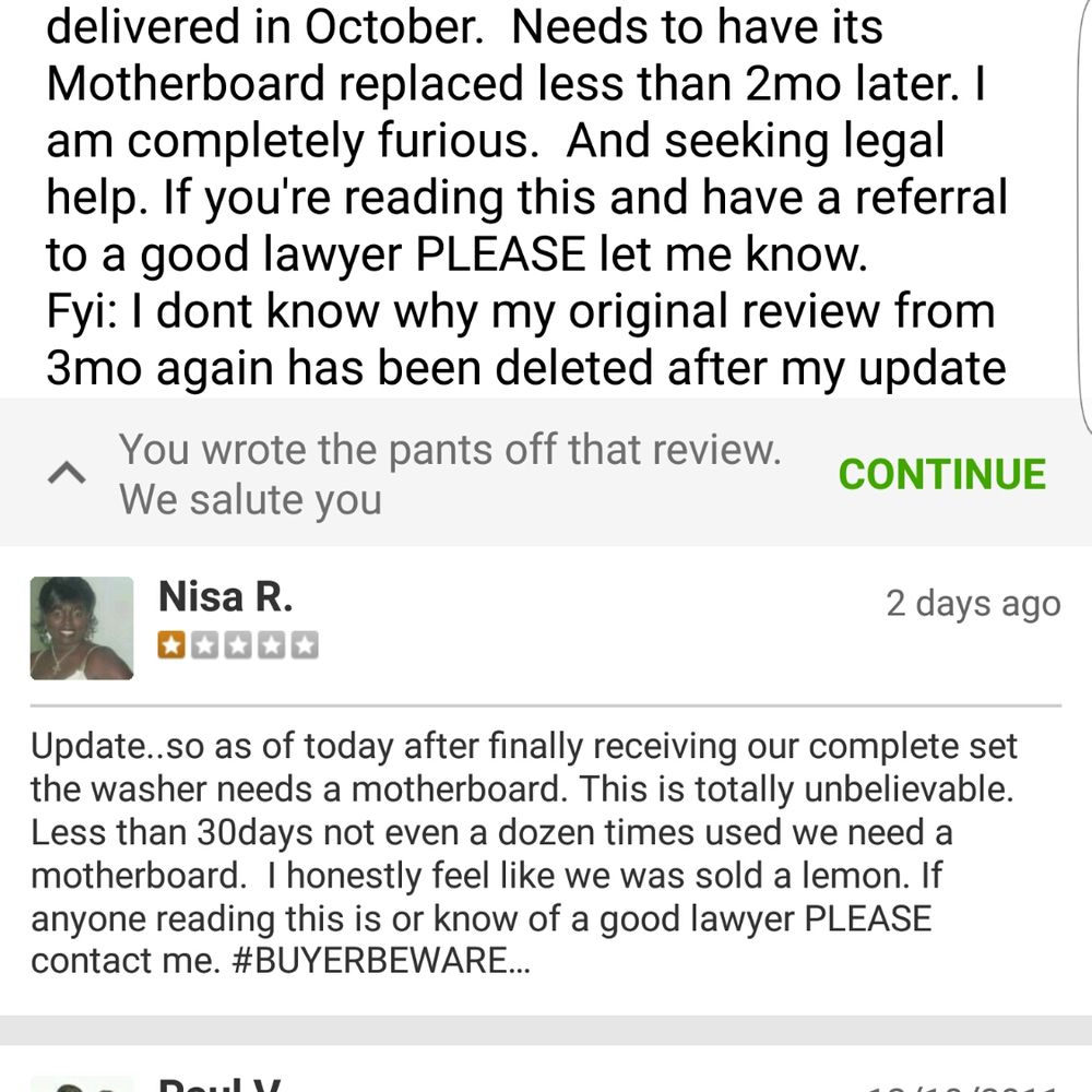 My 2nd update. Seems that whenever u update your original review gets deleted.