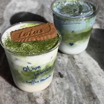 Olive & James Cafe - Melrose - Tiramisu matcha and blue coconut matcha - Coffee & Tea Near Me - Los Angeles, California Olive & James Cafe - Melrose - Tiramisu matcha and blue coconut matcha - Coffee & Tea Near Me - Los Angeles, California