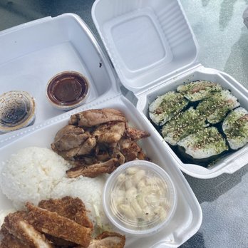Got Plate Lunch - Combo plate! Spam musubi on the side - Hawaiian Near Me - Benicia, California