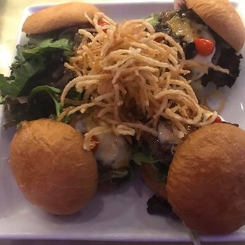 Blanc - Wagyu Beef Sliders are Out if this World! Great with the House Red Wine! - French Near Me - Fort Myers, Florida